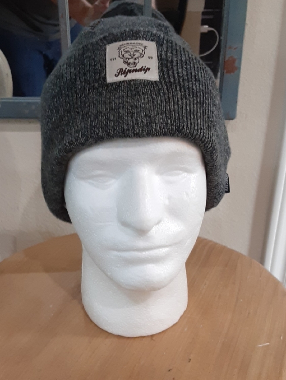 RIPNDIP Renegades Est 09 Charcoal Gray Marled Beanie